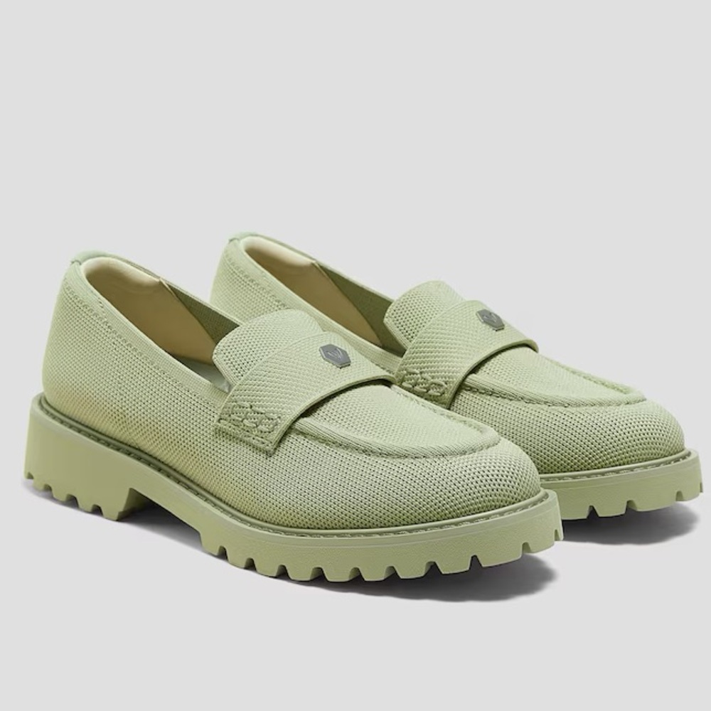 Light Green Women's Chunky Loafer Slip-Ons